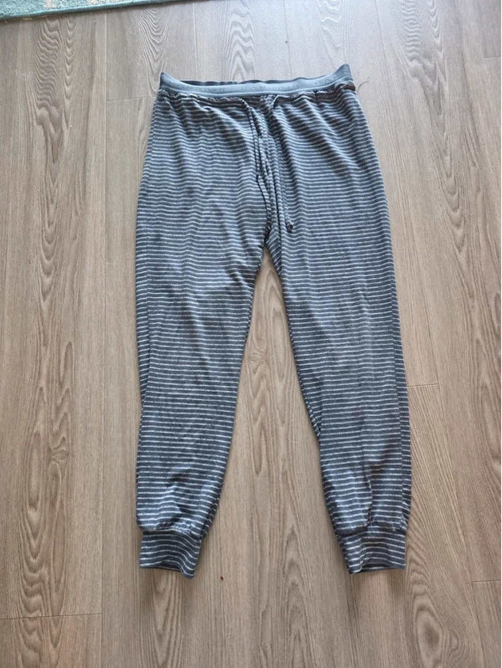 Danskin Women's Small Gray and Black Striped Jogger Pants